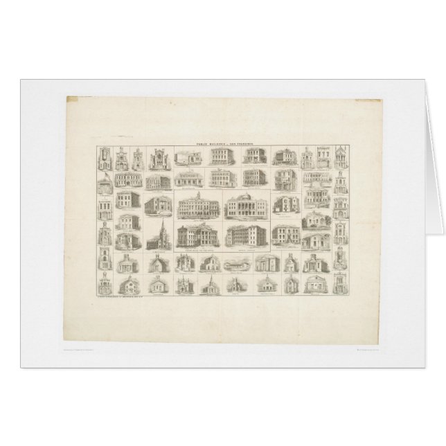 Openbare gebouwen van San Francisco (1372A) (Voorkant Horizontaal)