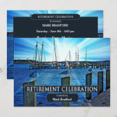 OPENBARE INVITATIE - MARINA - BLAUWE BLAUW KAART (Voorkant / Achterkant)