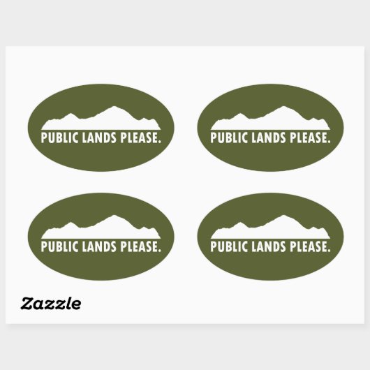 Openbare leningen alstublieft ovale sticker (Vel)