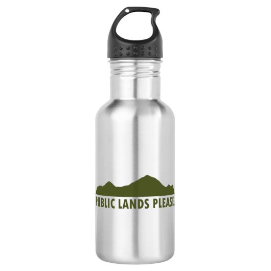 Openbare leningen alstublieft waterfles  (Voorkant)