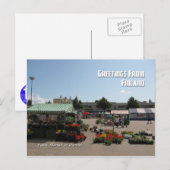 Openbare markt in Hamina, Finland Briefkaart (Voorkant / Achterkant)