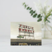 Openbare markt in Seattle, WA Briefkaart (Staand voorkant)