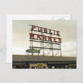 Openbare markt in Seattle, WA Briefkaart (Voorkant / Achterkant)