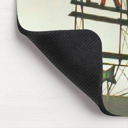 Openbare markt in Seattle, WA Fish Bowl Uitzicht Muismat (Hoek)