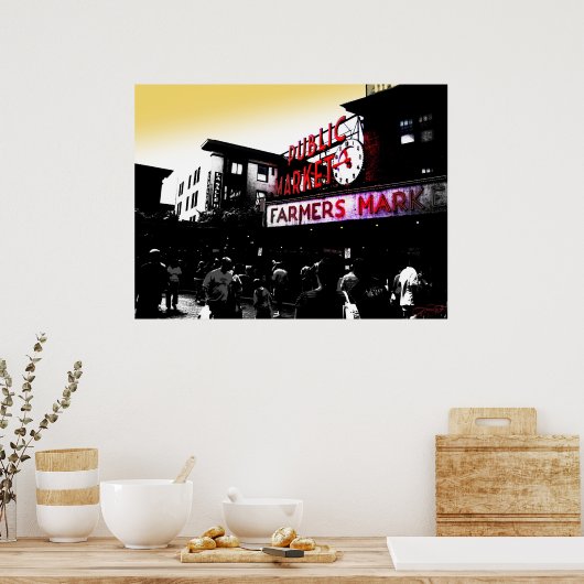 Openbare markt poster (Keuken)