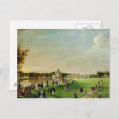 Openbare merry-making in Ostankino, 1840s Feestdagenkaart (Voorkant / Achterkant)