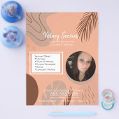 Openbare notarisdiensten Organische Foto Business Flyer (Enkel)