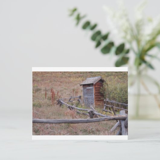 Openbare Outhouse Briefkaart (Staand voorkant)