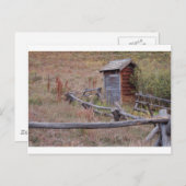Openbare Outhouse Briefkaart (Voorkant / Achterkant)