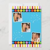 OPENBARE PARTIJINVITATIE - 3 FOTO'S IN DE ACHTERZI KAART (Achterkant)