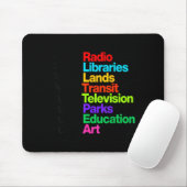 Openbare Radiobibliotheken Lands Transit Tedenimio Muismat (Met muis)