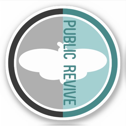 Openbare Revive Logo Vinyl Sticker (Voorkant)