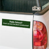 Openbare school? Bumpersticker (Op Truck)