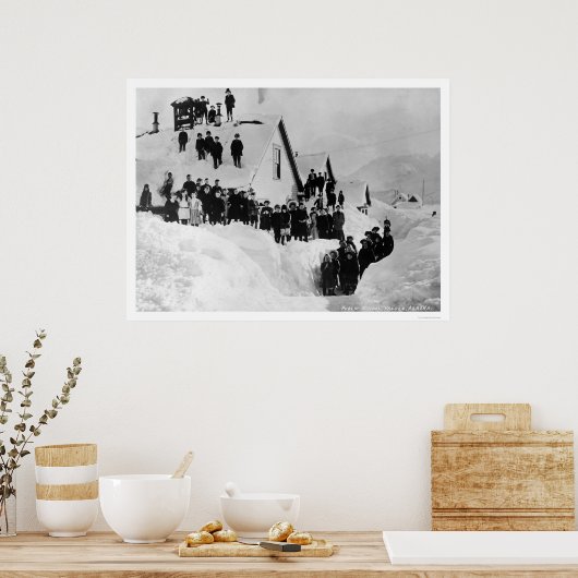 Openbare School Valdez, Alaska 1910 Poster (Keuken)