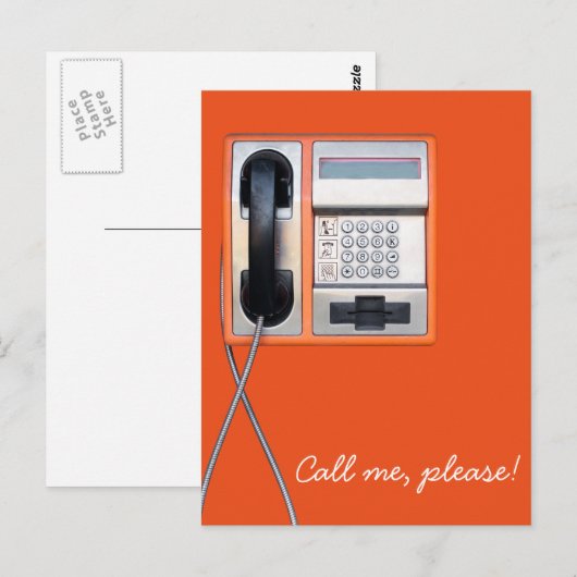 Openbare telefoon briefkaart (Voorkant / Achterkant)