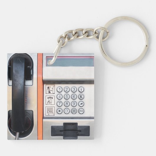 Openbare telefoon sleutelhanger (Achterkant)