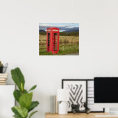 Openbare telefooncel, Ellishadder, bij Staffin, Poster (Thuiskantoor)