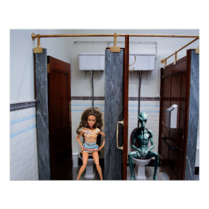 Openbare toiletten. perfect poster