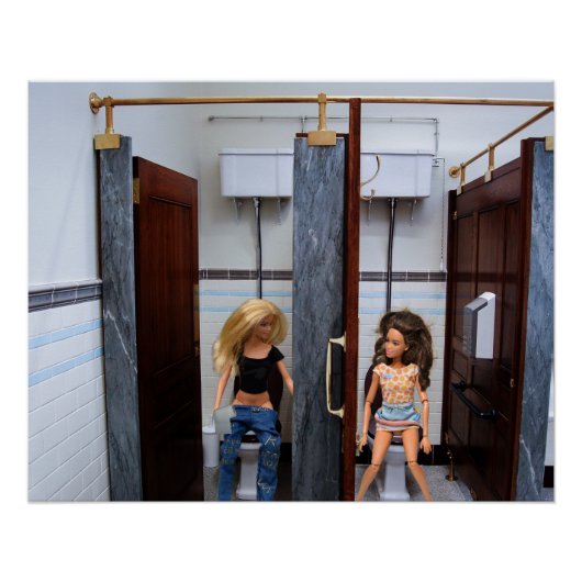 Openbare toiletten. perfect poster (Voorkant)