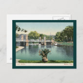 Openbare tuin, Boston 1905  Briefkaart (Voorkant / Achterkant)