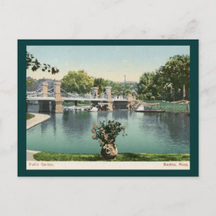 Openbare tuin, Boston 1905  Briefkaart