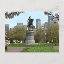 Openbare tuin Boston Massachusetts Briefkaart