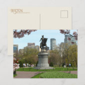 Openbare tuin Boston Massachusetts Briefkaart (Voorkant / Achterkant)
