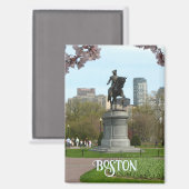 Openbare tuin Boston Massachusetts Magneet (Voorkant / Achterkant)