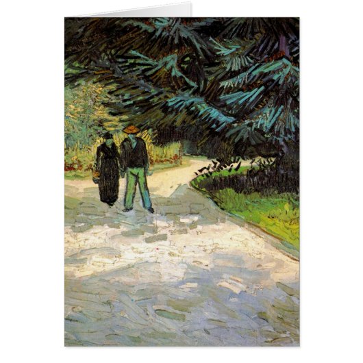 Openbare tuin met koppel door Vincent van Gogh kaa (Voorkant)