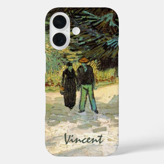 Openbare tuin met stel door Vincent van Gogh Case-Mate iPhone Case (Achterkant)