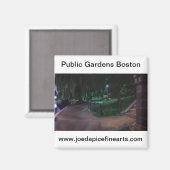 Openbare Tuin van Boston Magneet (Voorkant / Achterkant)
