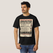 openbare USR-waarschuwing T-shirt (Voorkant volledig)