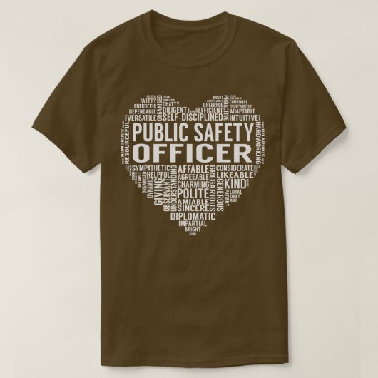 Openbare veiligheidsbeambte t-shirt (Design voorkant)
