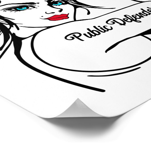 Openbare verdediger Rosie De Riveter speelt zich o Poster (Hoek)