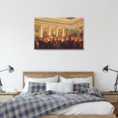 Openbare verkoop in het hotel Bullion Canvas Afdruk (Insitu (Slaapkamer))