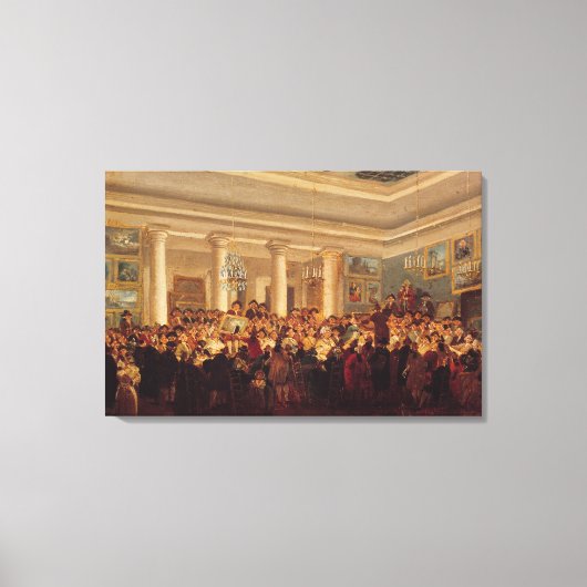Openbare verkoop in het hotel Bullion Canvas Afdruk (Voorkant)