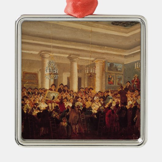 Openbare verkoop in het hotel Bullion Metalen Ornament (Voorkant)
