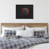 Openbare vijand canvas afdruk (Insitu (Slaapkamer))