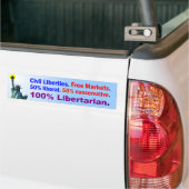 Openbare vrijheden, vrije markten bumpersticker (Op Truck)