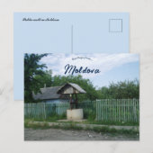 Openbare waterput in Moldavië Briefkaart (Voorkant / Achterkant)