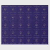 Openbaring 19:12-16 Kerst Wrap Koning der Koningen Cadeaupapier (Vlak)
