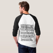 Openbaring 1:18 Statenvertaling. Bijbelvers T-shirt (Achterkant volledig)
