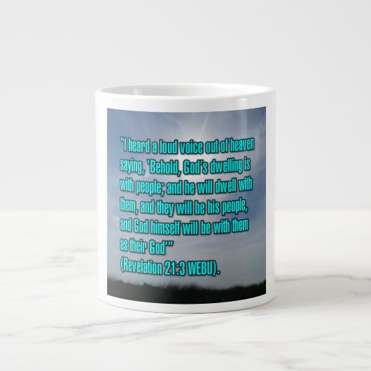 Openbaring 21:3 WEBU Mok (Voorkant)
