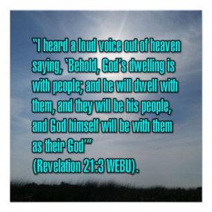 Openbaring 21:3 WEBU Perfect Poster