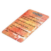 Openbaring 21:4 Brons Rode Textuur Geen Tranen Magneet (Linkerzijde)