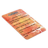 Openbaring 21:4 Brons Rode Textuur Geen Tranen Magneet (Rechterzijde)