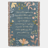 Openbaring 21:4, Christelijk Blauwgroen groen Deken (Voorkant Verticaal)