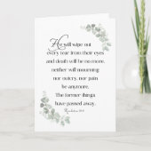 Openbaring 21:4 Sympathiekaart Bedankkaart (Voorkant)