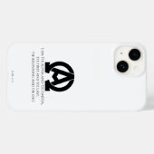 Openbaring 22:13: de Alfa en de Omega Case-Mate iPhone Case (Achterkant (horizontaal))