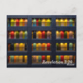 Openbaring 3:20 De Deur Bijbelvers Geheugen Briefkaart (Achterkant)